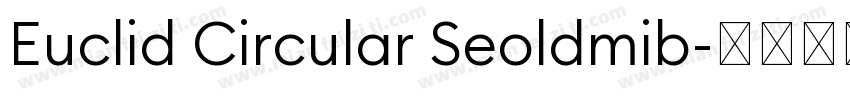 Euclid Circular Seoldmib字体转换